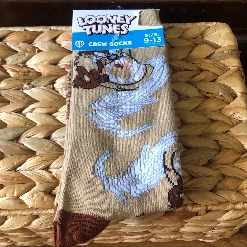 Looney Tunes: Tasmanian Devil crew socks